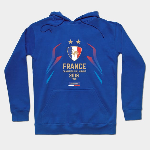 France Football World Cup 2018 Champions Hoodie by UNIQapparel01